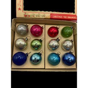 Vintage Shiny Bright Holiday Christmas Ornaments